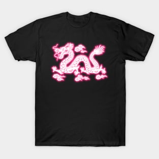 Neon Light Traditional Chinese Dragon T-Shirt